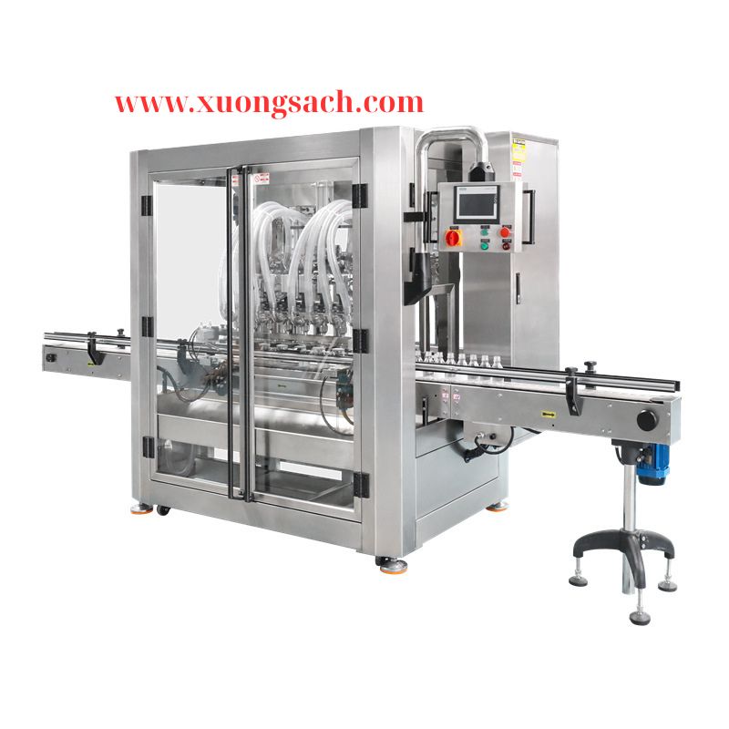 Máy cắt phóng màng co thân chai tự động