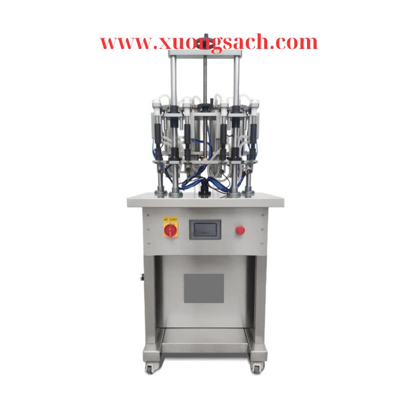 Máy chiết rót 4 vòi bán tự động