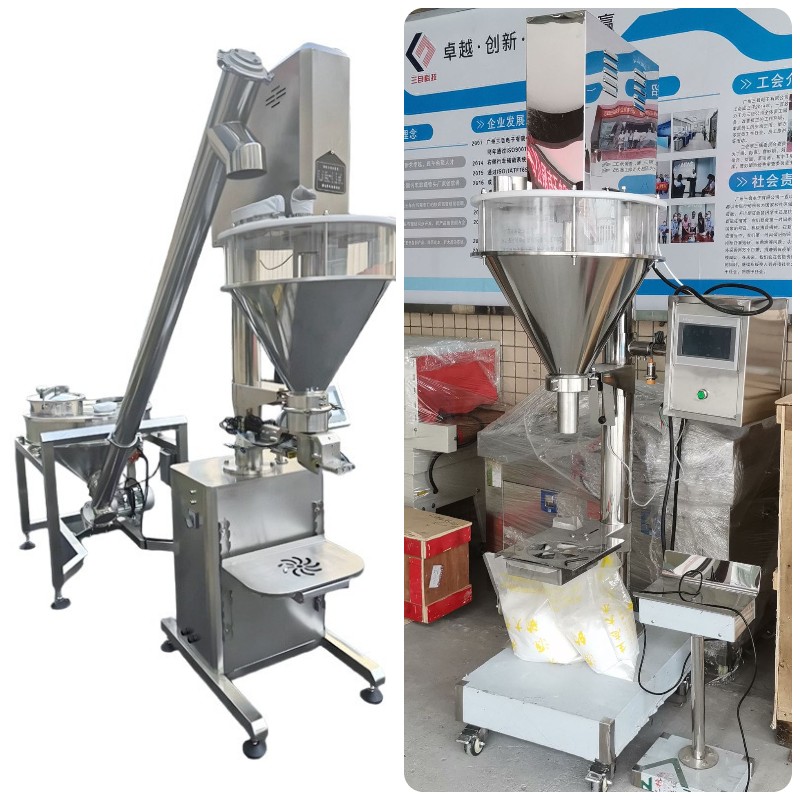 Máy chiết rót bột định lượng trục vít 