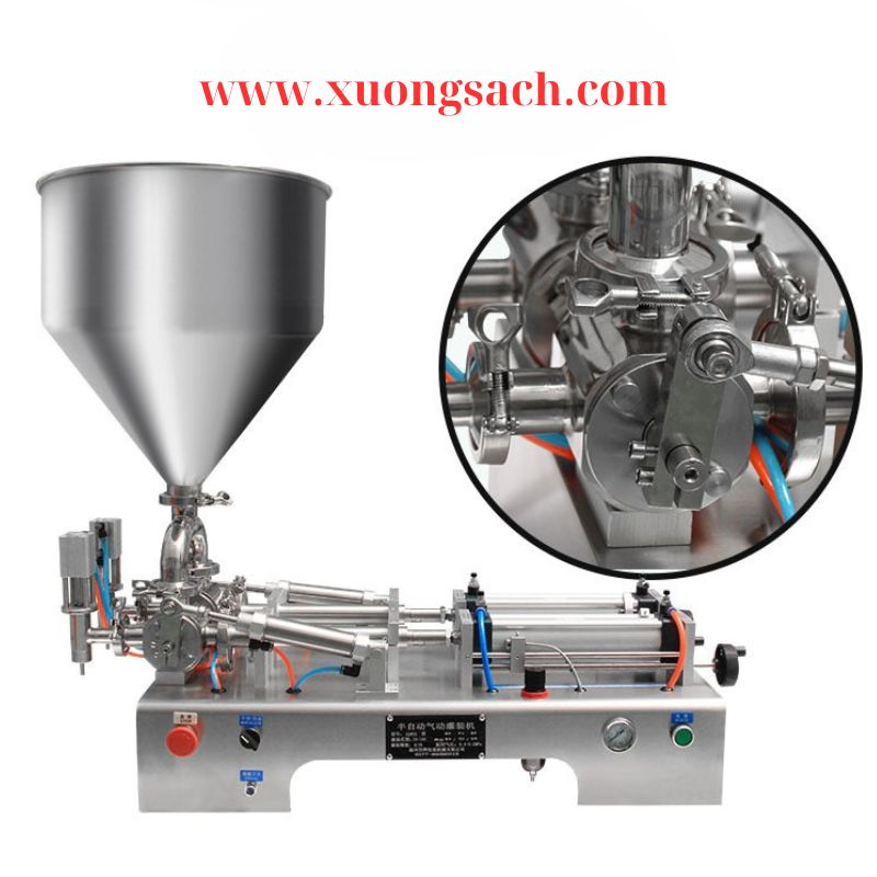 Máy chiết rót hóa chất 2 vòi