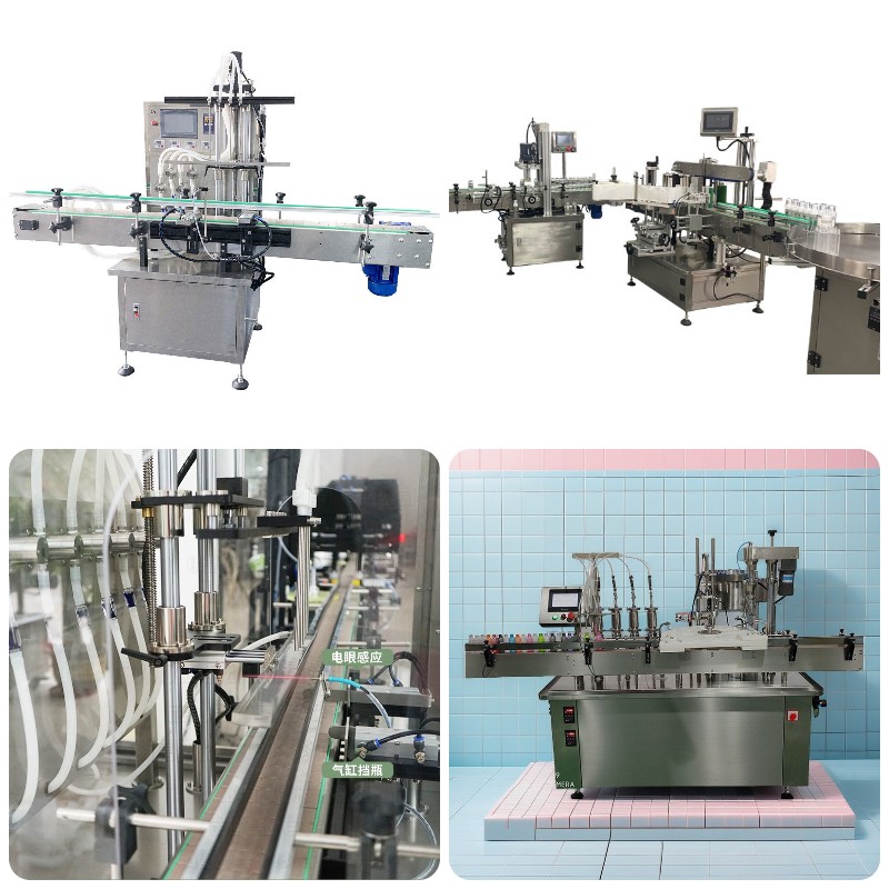 Máy chiết rót mỹ phẩm có băng tải