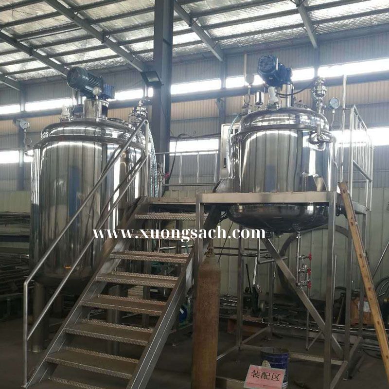 Máy khuấy trộn nhũ hóa mỹ phẩm