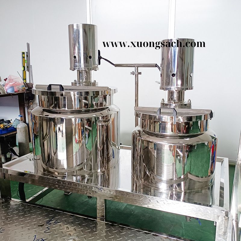 Máy khuấy trộn và nhũ hóa mỹ phẩm