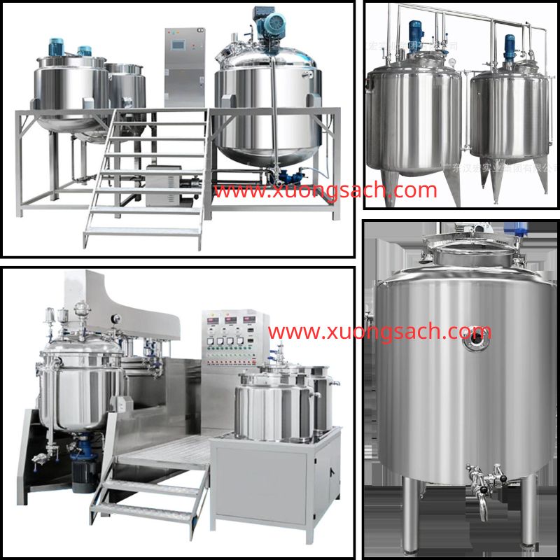 Máy đồng hóa mỹ phẩm – Hệ thống máy đồng hóa mỹ phẩm hút chân không