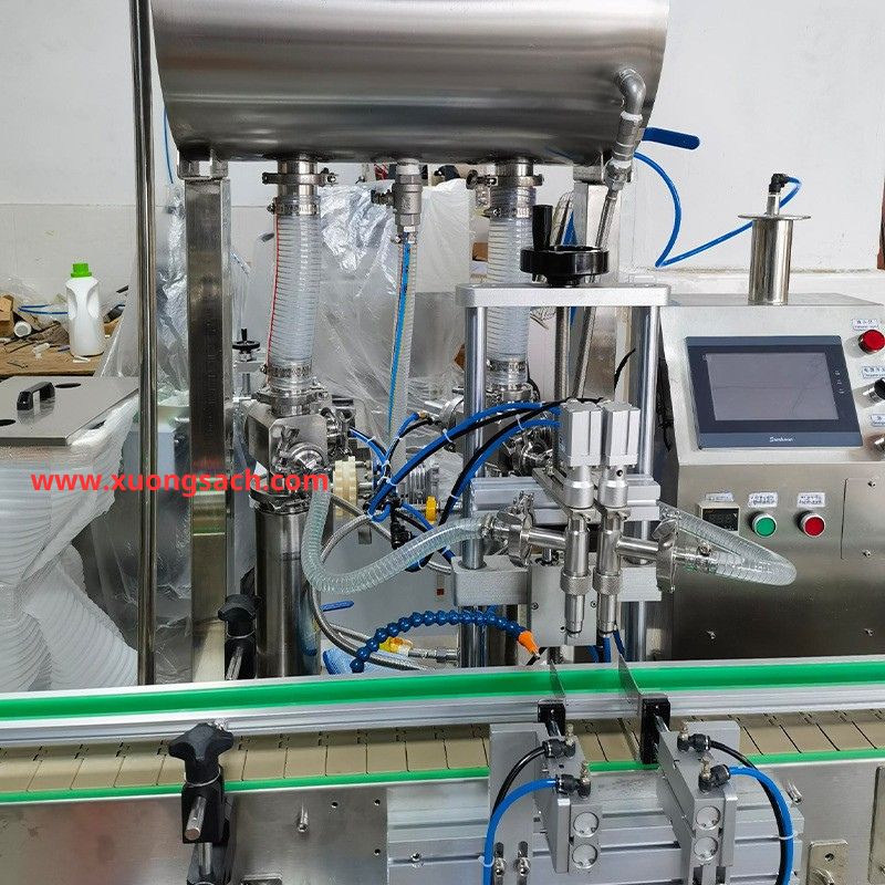 Máy chiết rót chất lỏng 1, 2 vòi  tự động