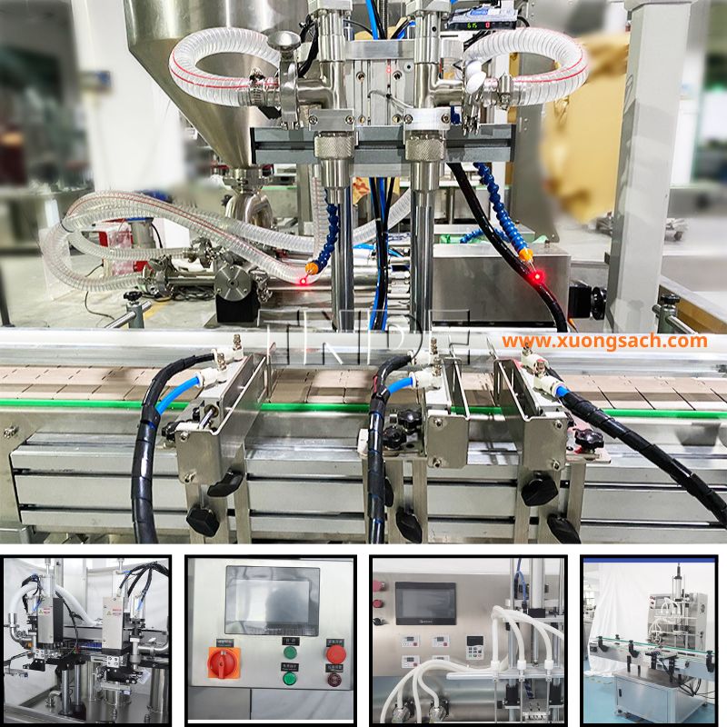 Máy chiết rót dầu gội sữa tắm, nước giặt, lau sàn tự động