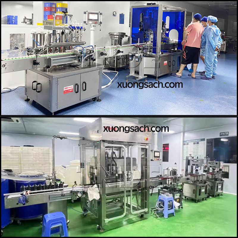 Máy chiết rót mỹ phẩm, thực phẩm