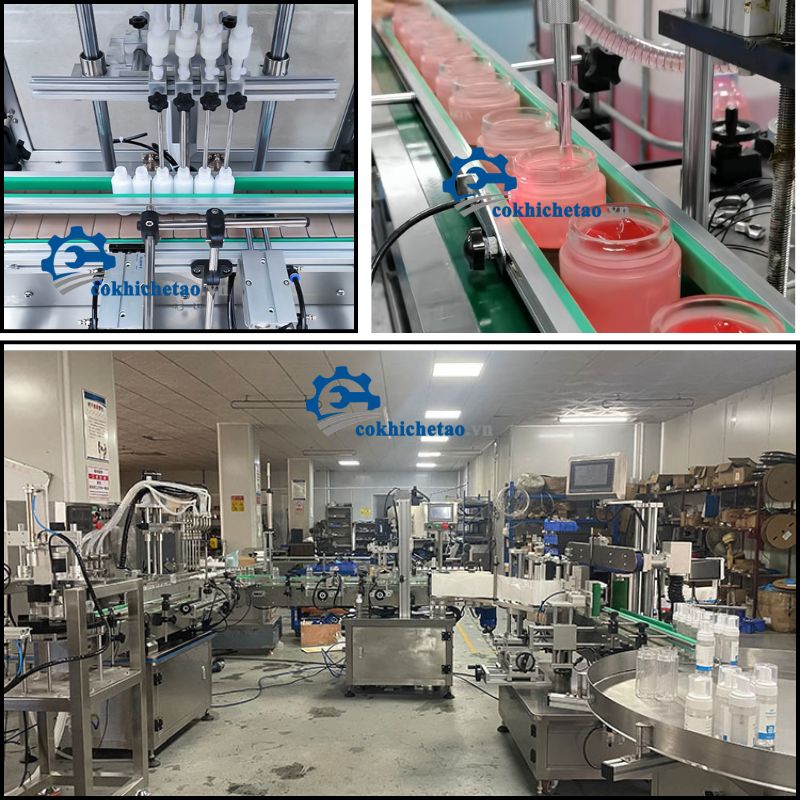 Máy chiết rót tự đông mỹ phẩm, thực phẩm, nước uống