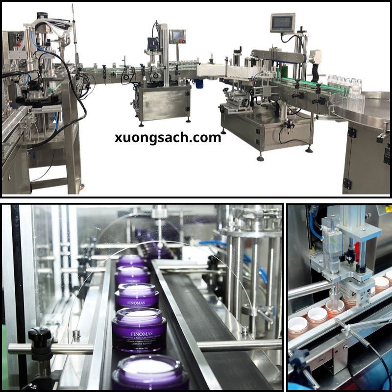 Máy chiết rót tự động mỹ phẩm, thực phẩm