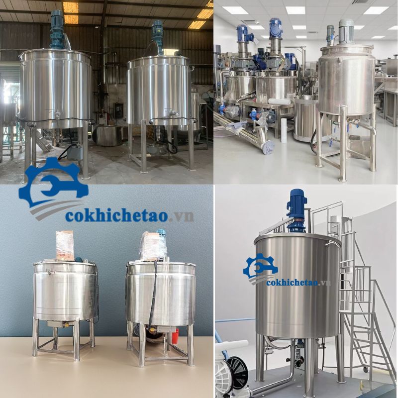 Máy khuấy trộn nhũ hóa gia nhiệt 