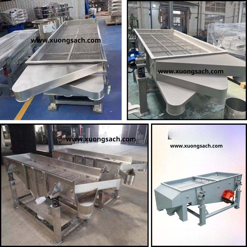 Máy sàng cát, sàng đa, sàng bột hình chữ nhật