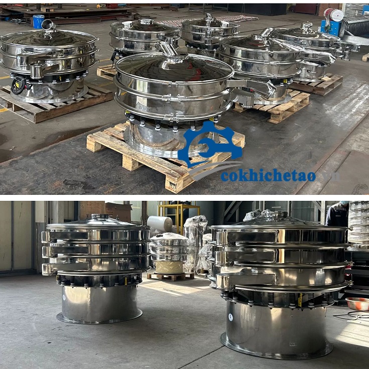 Máy sàng tròn – Máy sàng nguyên liệu dạng tròn tự động