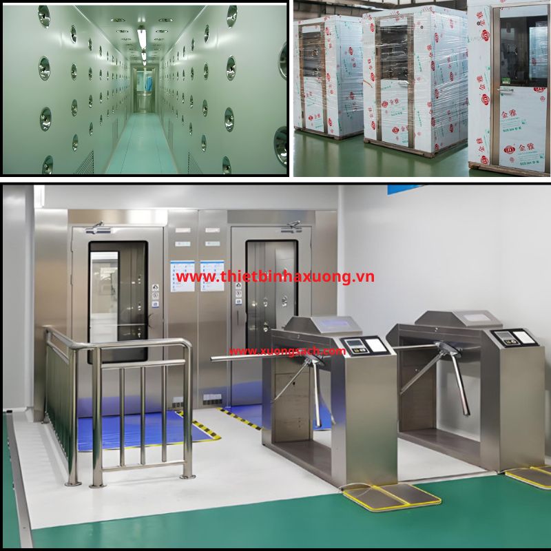 Thiết Bị Phòng Sạch Air Shower  Nhà Xưởng Dược Phẩm, Thực Phẩm, Mỹ Phẩm, Điện Tử