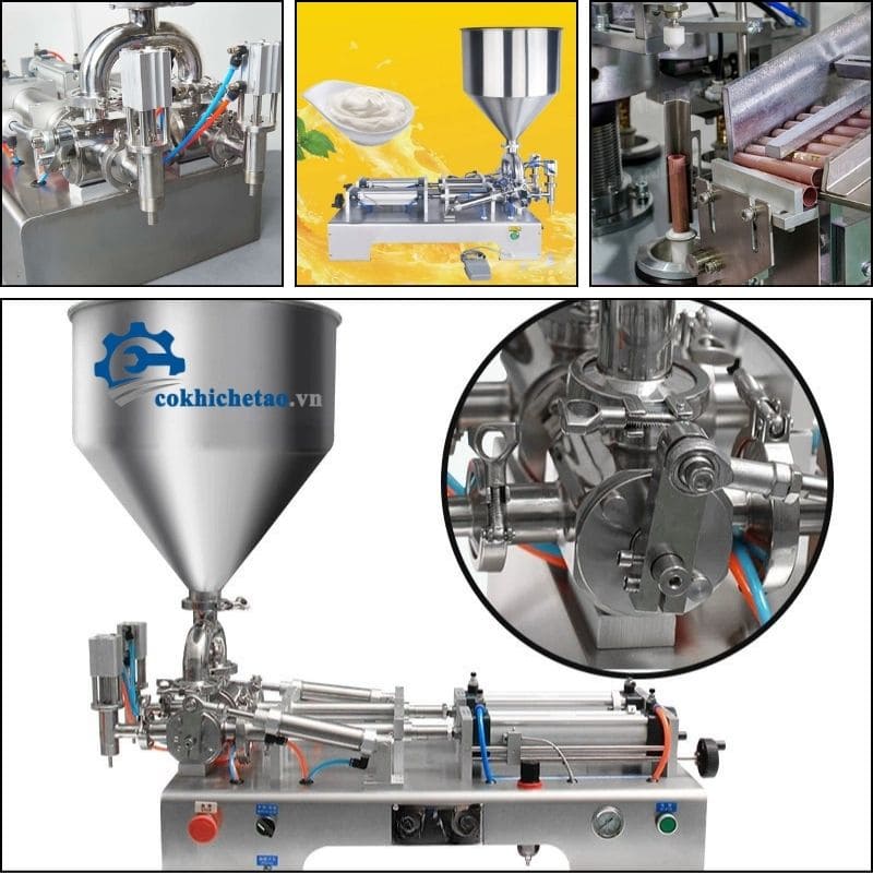  Máy chiết rót mỹ phẩm bán tự động