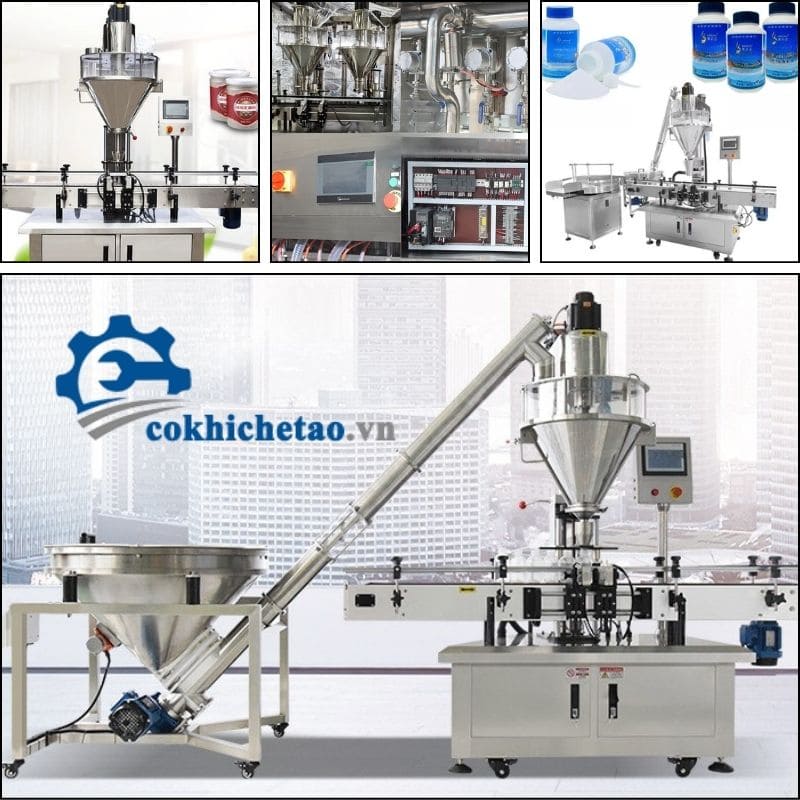 Máy chiết rót bột định lượng bán tự động