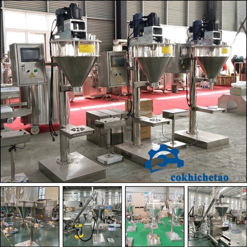 Máy chiết rót bột định lượng trục vít