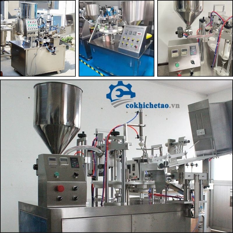 Máy chiết rót hàn mép tuýp mỹ phẩm