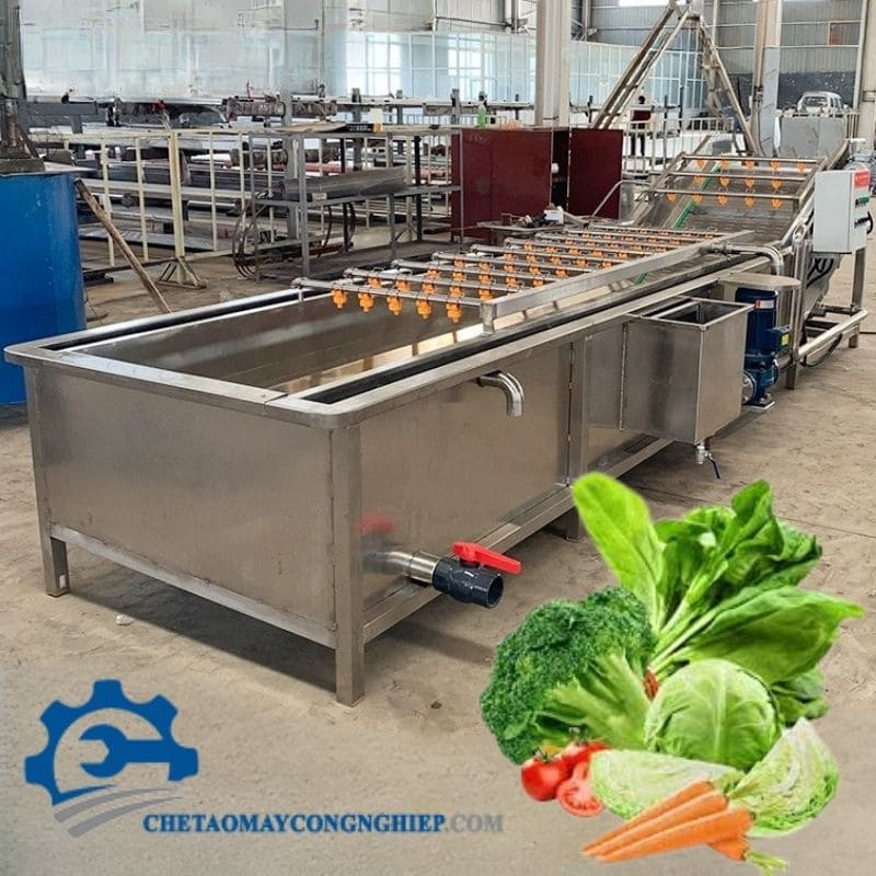 Máy rửa rau củ quả công nghiệp